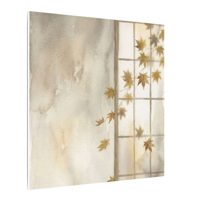Warm Shoji Screen Canvas Art - Watercolor Japandi