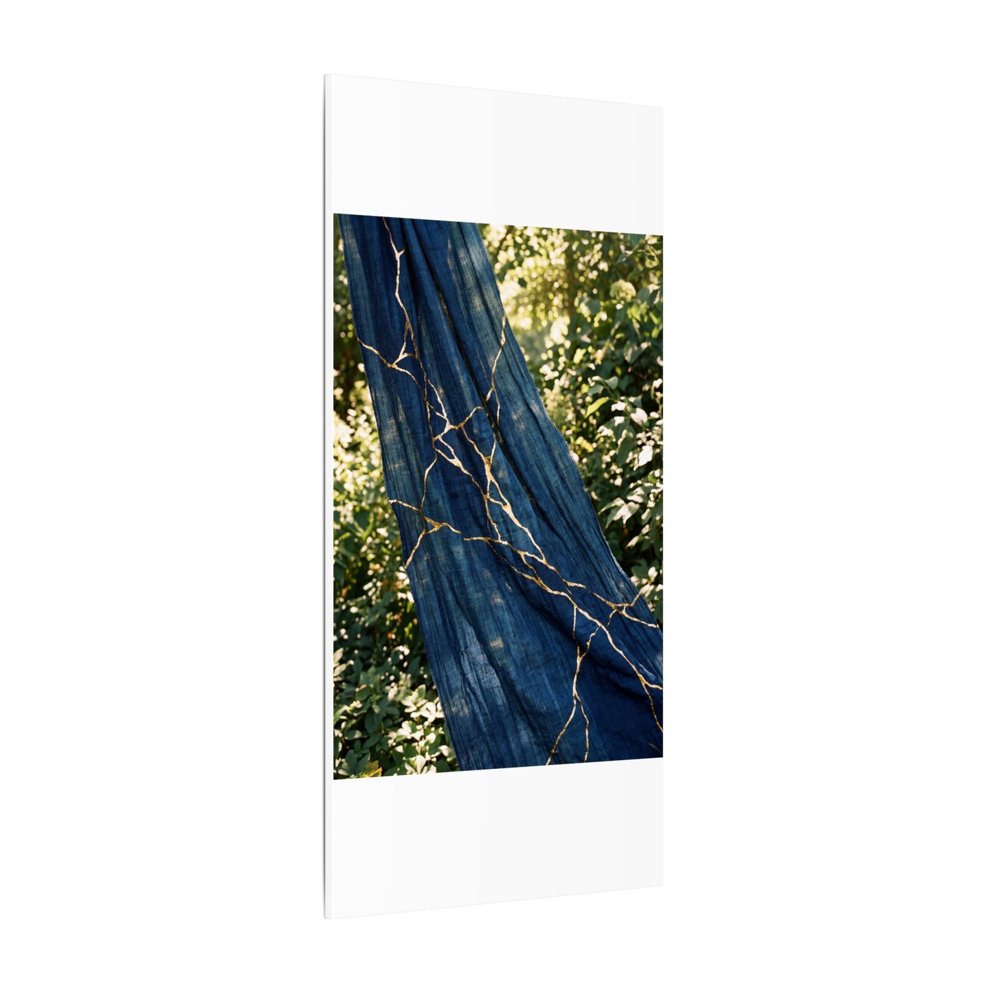 Resilient Silk Drape Canvas Art - Gold Repair Kintsugi