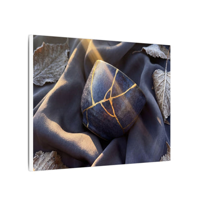 Winter Silk Drape Gold Repair Canvas Art | Artful Decor