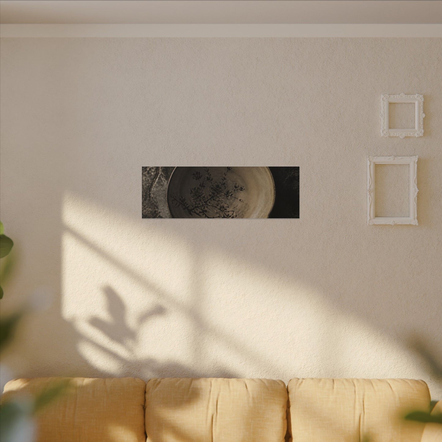 Ceramic Bowl Spring Canvas Art | Japandi Earthy Design