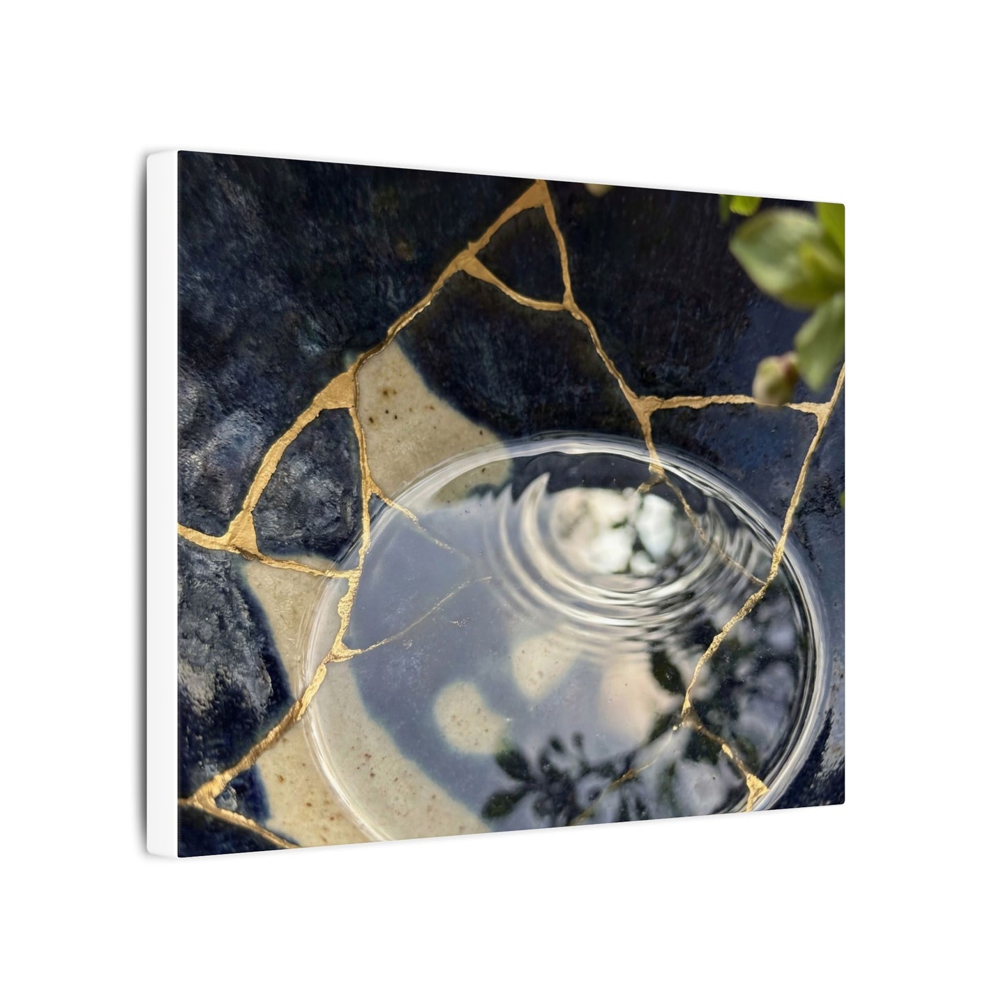 Water Ripple Spring Canvas Art | Kintsugi Beautiful Design
