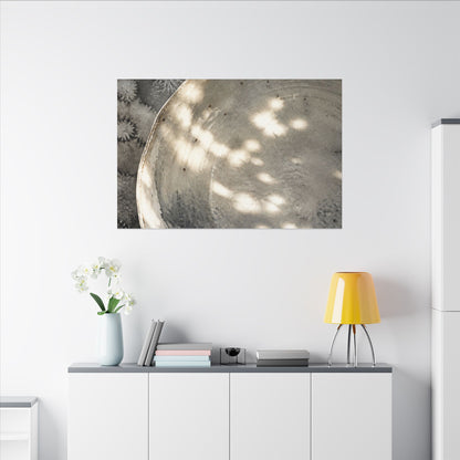 Ceramic Bowl Watercolor Canvas Art | Warm Japandi Art