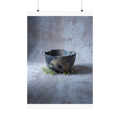 Moonlight Ceramic Bowl Wall Art Print - Japandi Ma