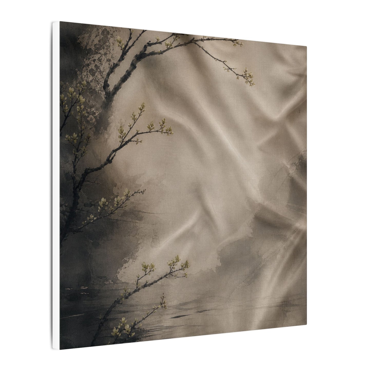 Silk Drape Canvas Art | Spring Japandi Japanese Pattern Art