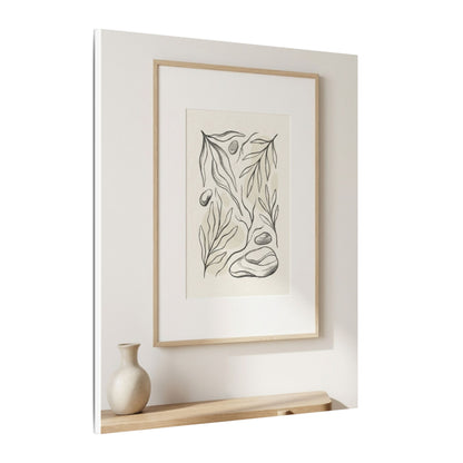 Japandi Charcoal Canvas Art