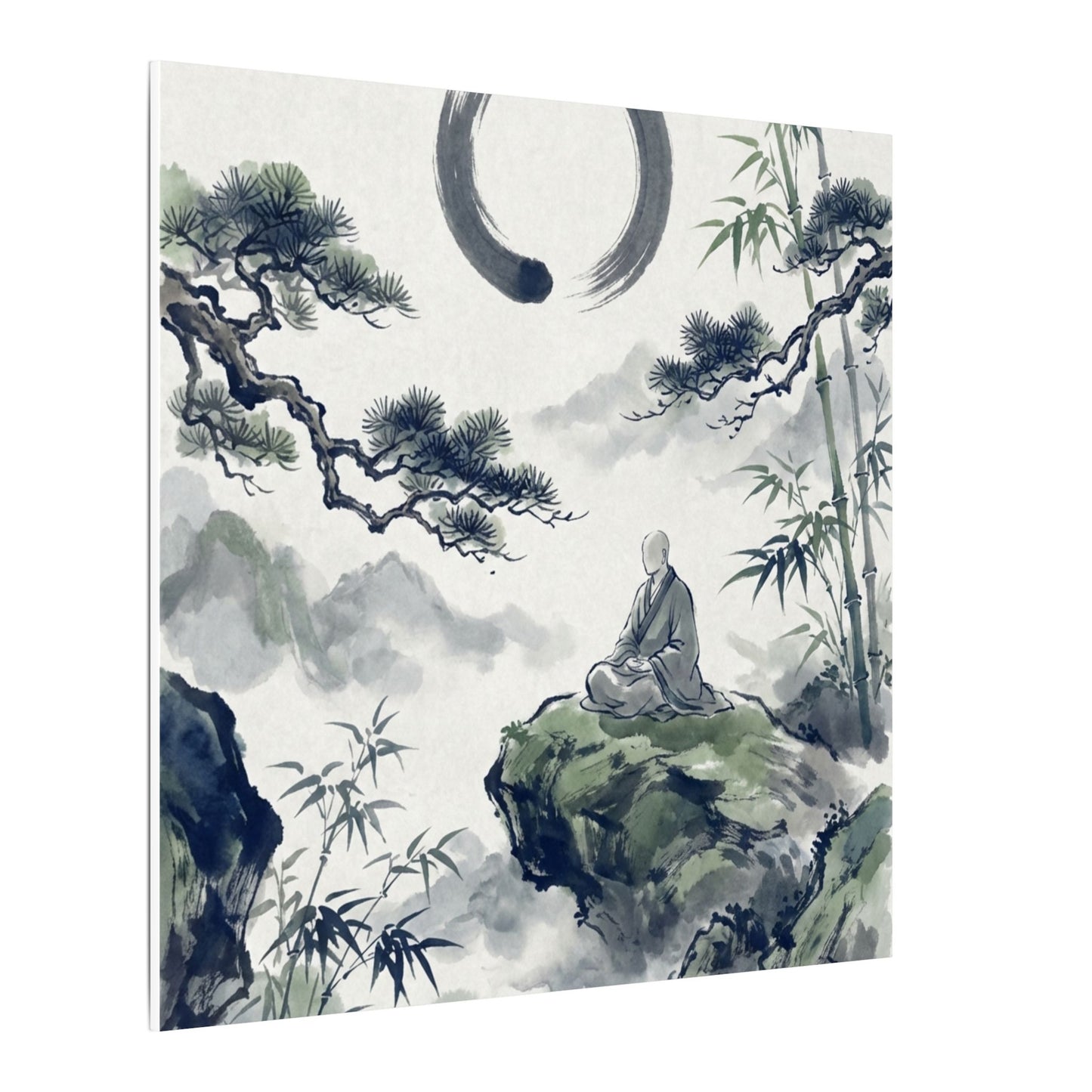 Zen Sumi-e Canvas Art