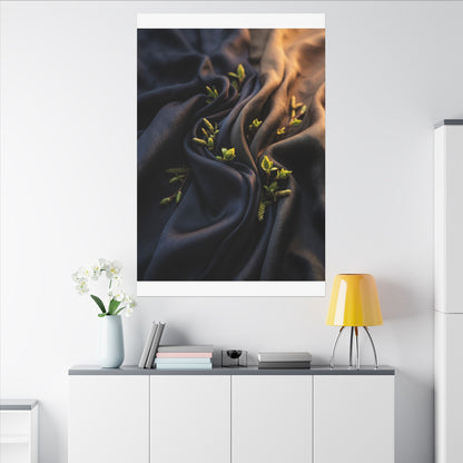 Spring Silk Drape Moody Minimal Canvas Art | Luxurious Decor