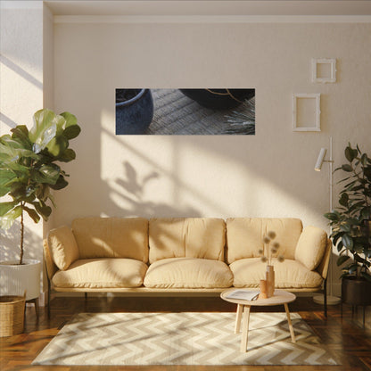 Kintsugi Tea Ceremony in Overcast | Gold Vein Canvas Art