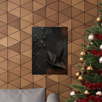Paper Fold Broken Beauty Wall Art Print | Artful Kintsugi Art