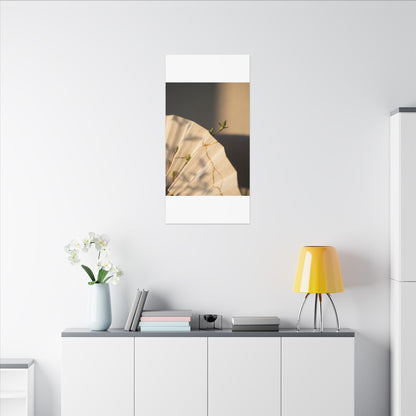 Paper Fold Gold Vein Canvas Art | Healing Kintsugi Art