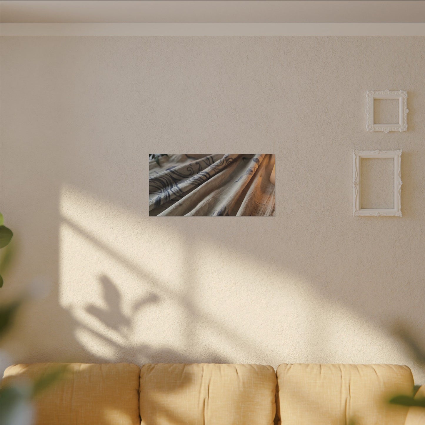 Fukinsei Silk Drape Canvas Art - Japandi Japanese Pattern