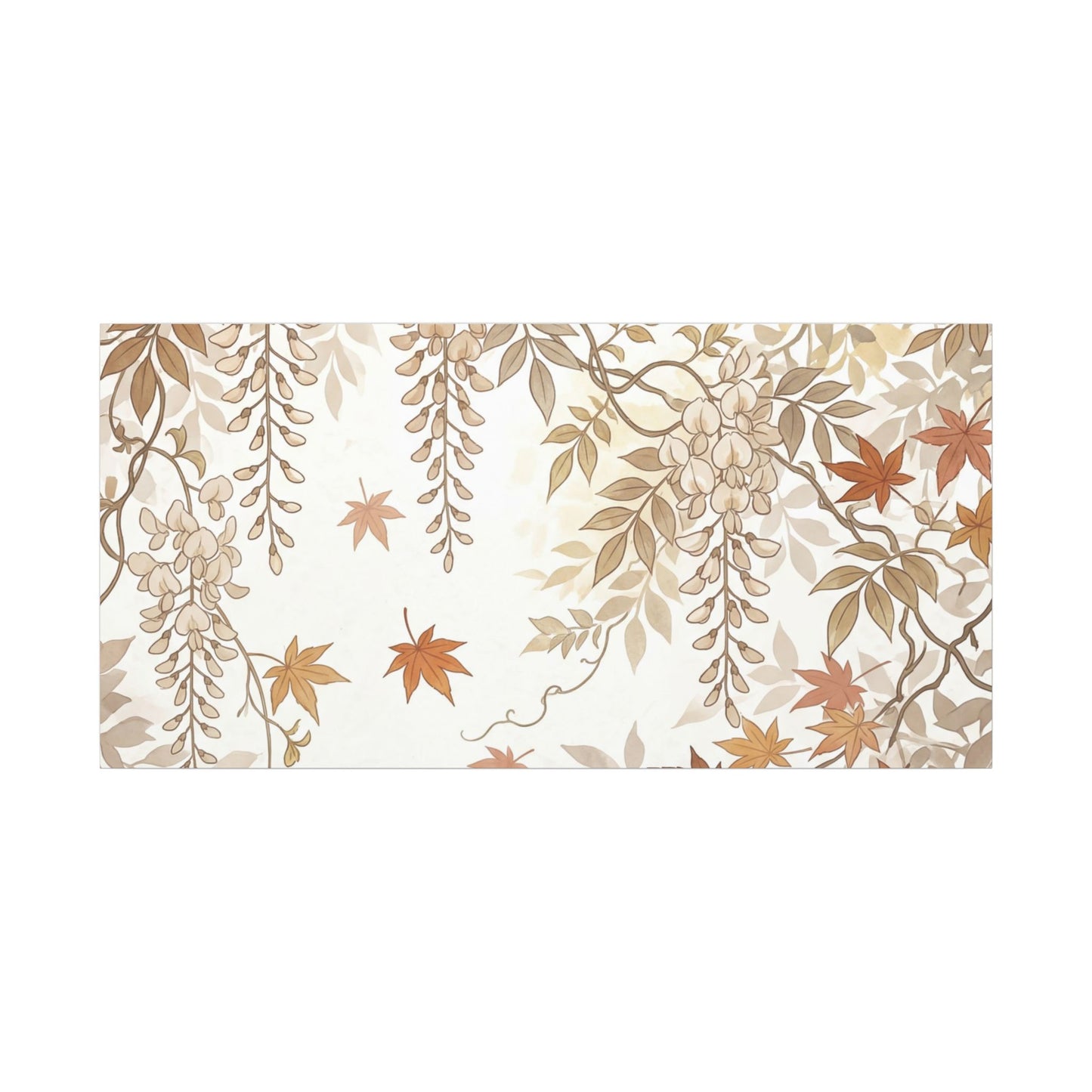 Shibui Wisteria Canvas Art - Japandi Japanese Pattern
