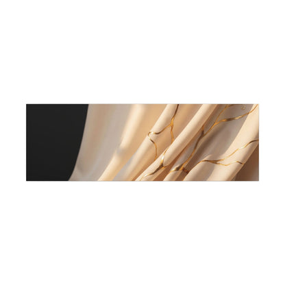 Golden Hour Silk Drape Canvas Art - Kintsugi Fukinsei