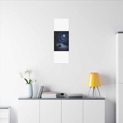 Serene Rock Garden Canvas Art - Enso Zen