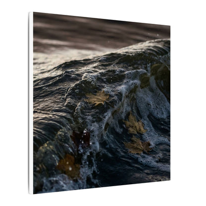 Dark Japandi Ocean Wave in Dawn | Moody Minimal Canvas Art