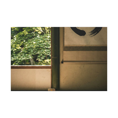 Tea Ceremony Enso Canvas Art | Serene Zen Art Art Print