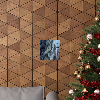 Silk Drape Winter Wall Art Print | Japandi Elegant Design
