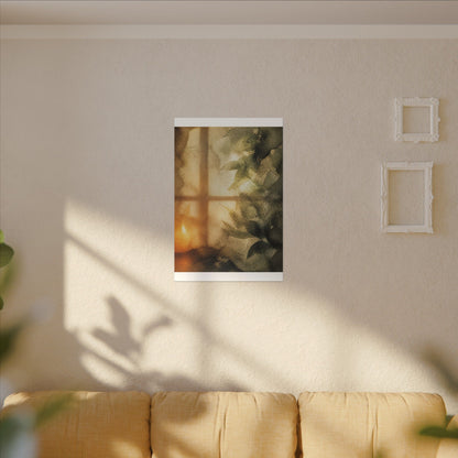 Cozy Shoji Screen Canvas Art - Watercolor Japandi
