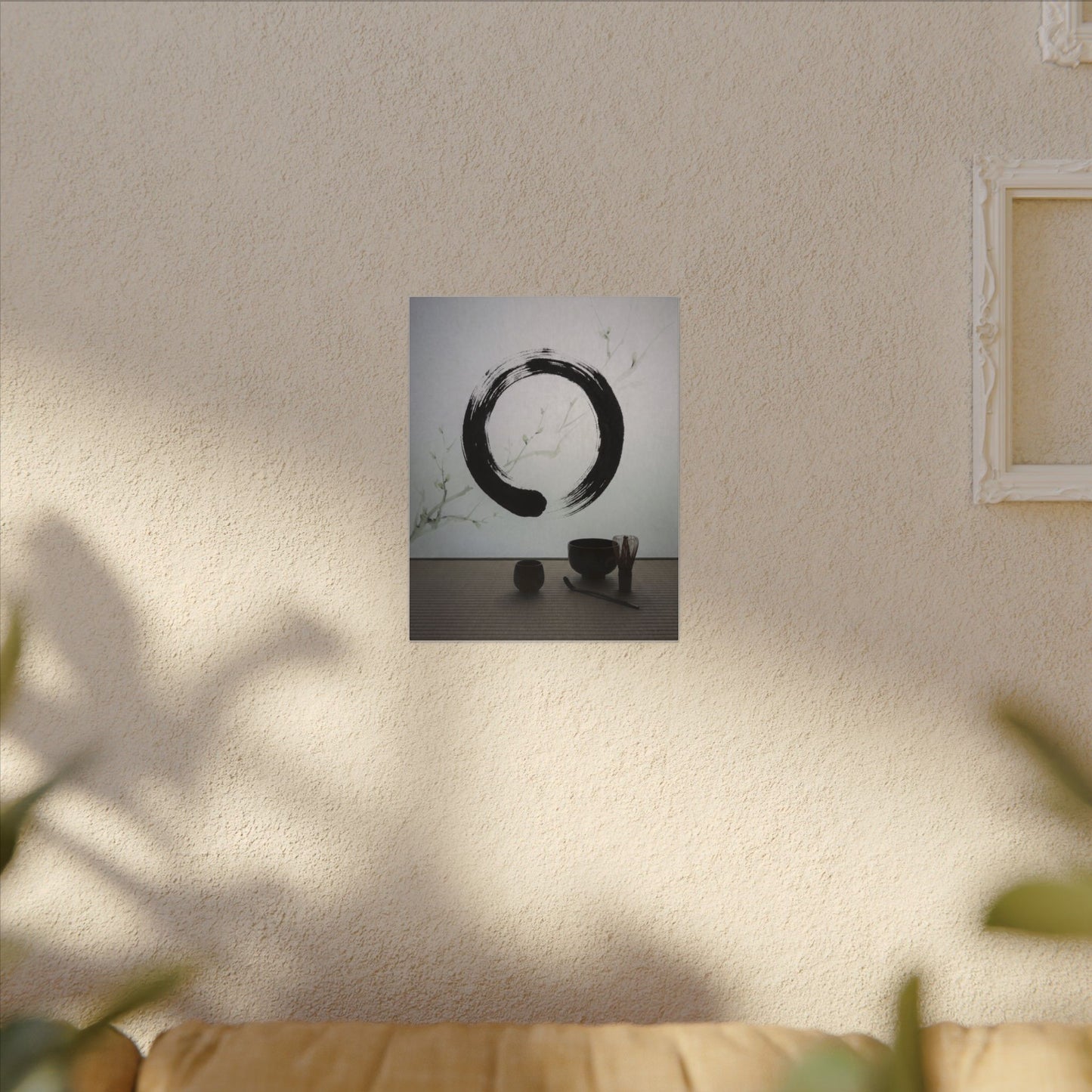 Tea Ceremony Enso Canvas Art | Peaceful Zen Art