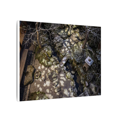 Moonlit Garden Japanese Pattern Canvas Art | Elegant Japandi Art