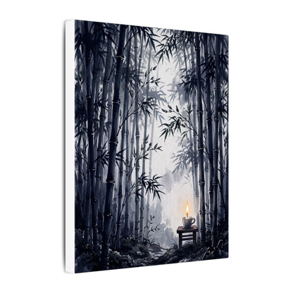 Tranquil Bamboo Grove Canvas Art - Sumi E Zen