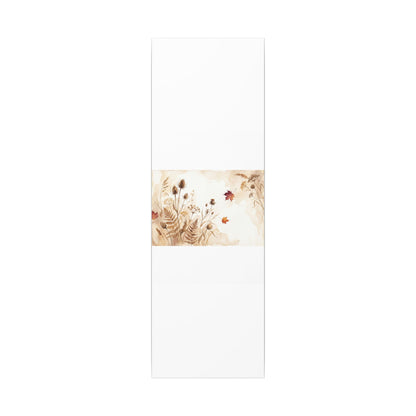 Dried Flowers Canvas Art | Autumn Japandi Watercolor Art
