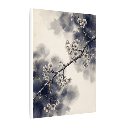 Ma Cherry Blossom Canvas Art - Kintsugi Gold Vein