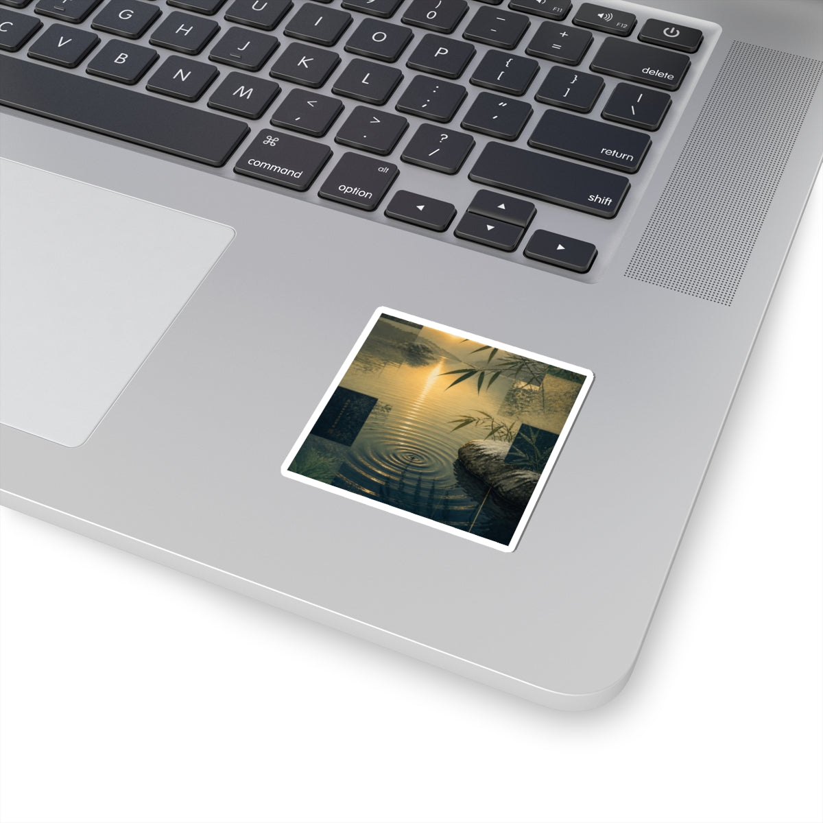 Golden Hour Water Ripple Sticker - Zen Kanso