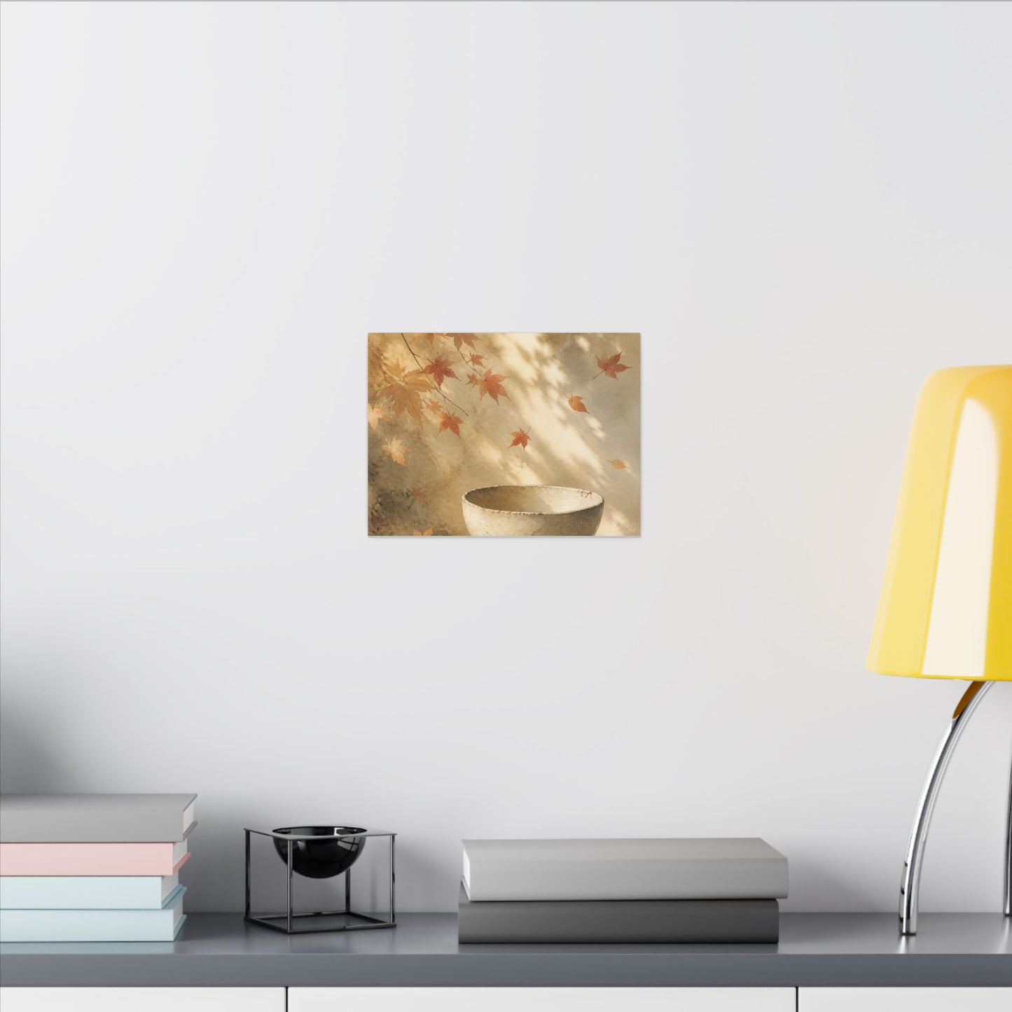 Japandi Ceramic Bowl in Dappled | Watercolor Canvas Art