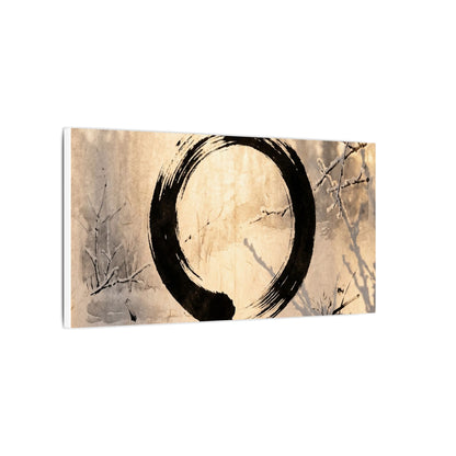 Shoji Screen Enso Canvas Art | Contemplative Zen Art
