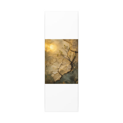 Cracked Earth Spring Canvas Art | Japandi Warm Design