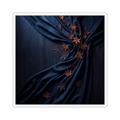 Silk Drape Autumn Sticker | Dark Japandi Bold Design