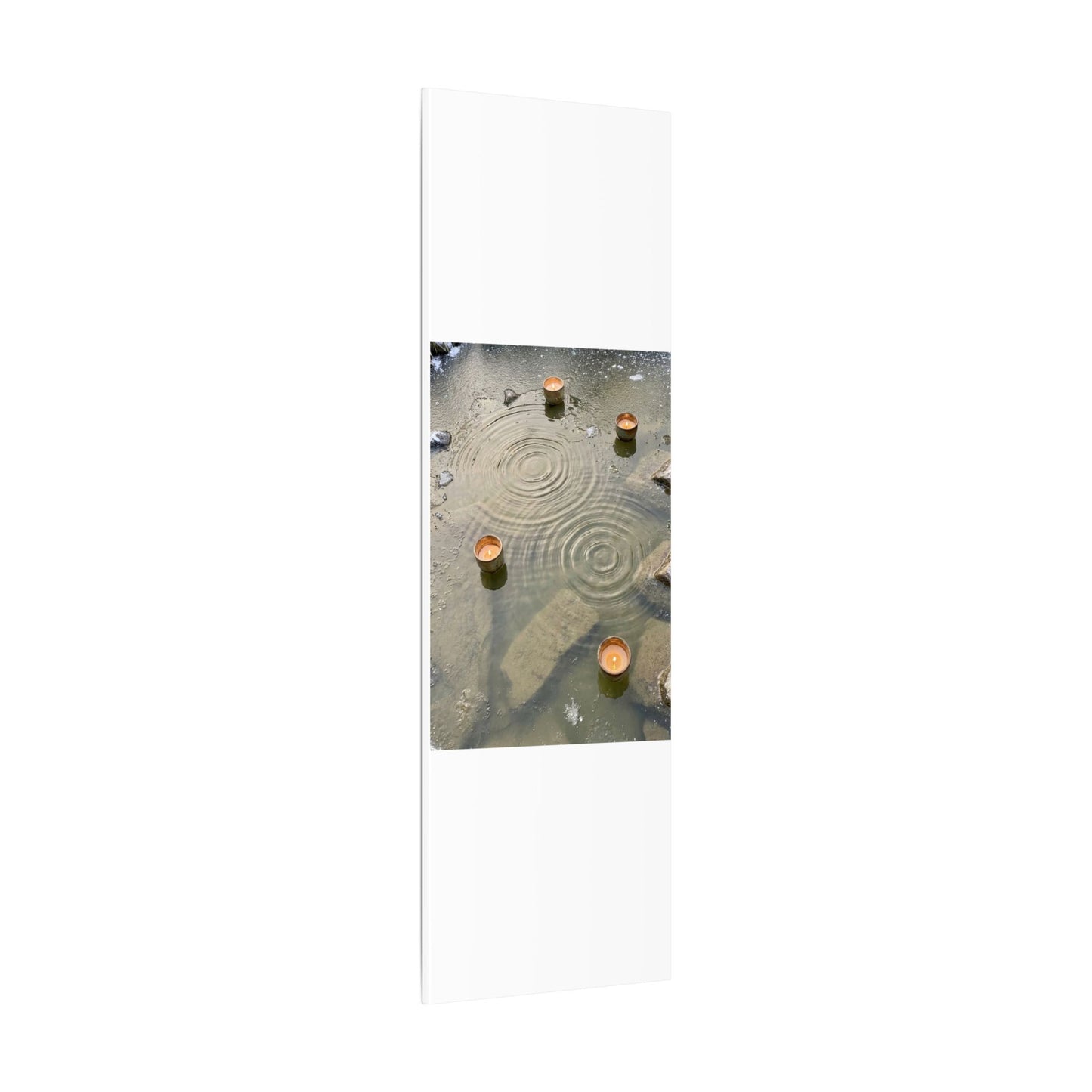 Water Ripple Canvas Art | Winter Japandi Japanese Pattern Art
