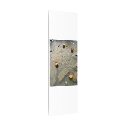 Water Ripple Canvas Art | Winter Japandi Japanese Pattern Art