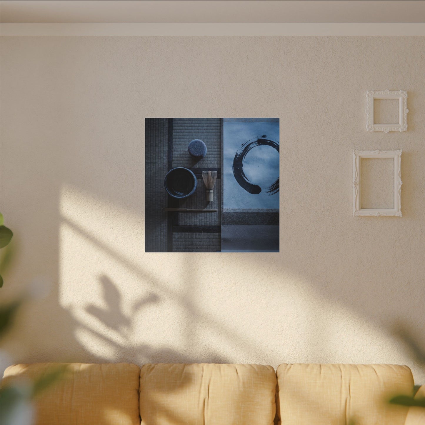 Tea Ceremony Enso Canvas Art | Calm Zen Art