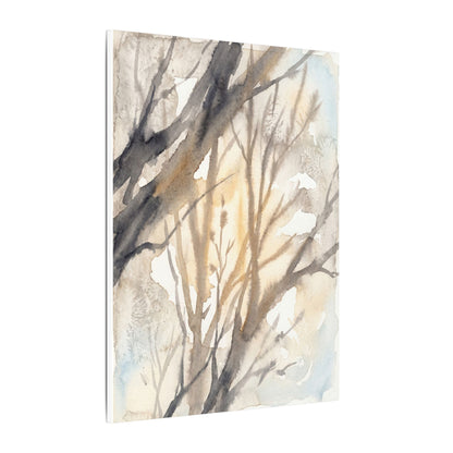 Ma Shadow Play Canvas Art - Japandi Watercolor