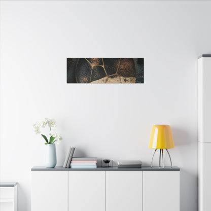Kintsugi Rust Patina in Dawn | Gold Repair Canvas Art