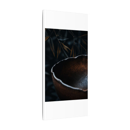 Luxurious Ceramic Bowl Canvas Art - Shadow Zen Dark Japandi