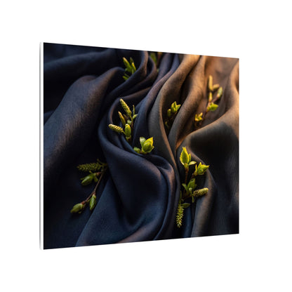 Spring Silk Drape Moody Minimal Canvas Art | Luxurious Decor