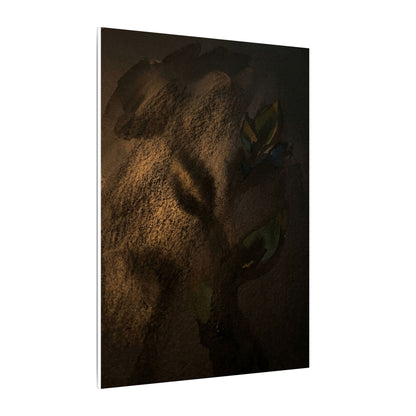 Candlelight Shadow Play Canvas Art - Dark Japandi Ma