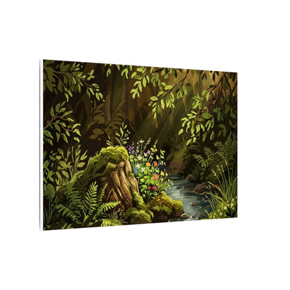 Golden Hour Silk Drape Canvas Art - Dark Japandi Datsuzoku