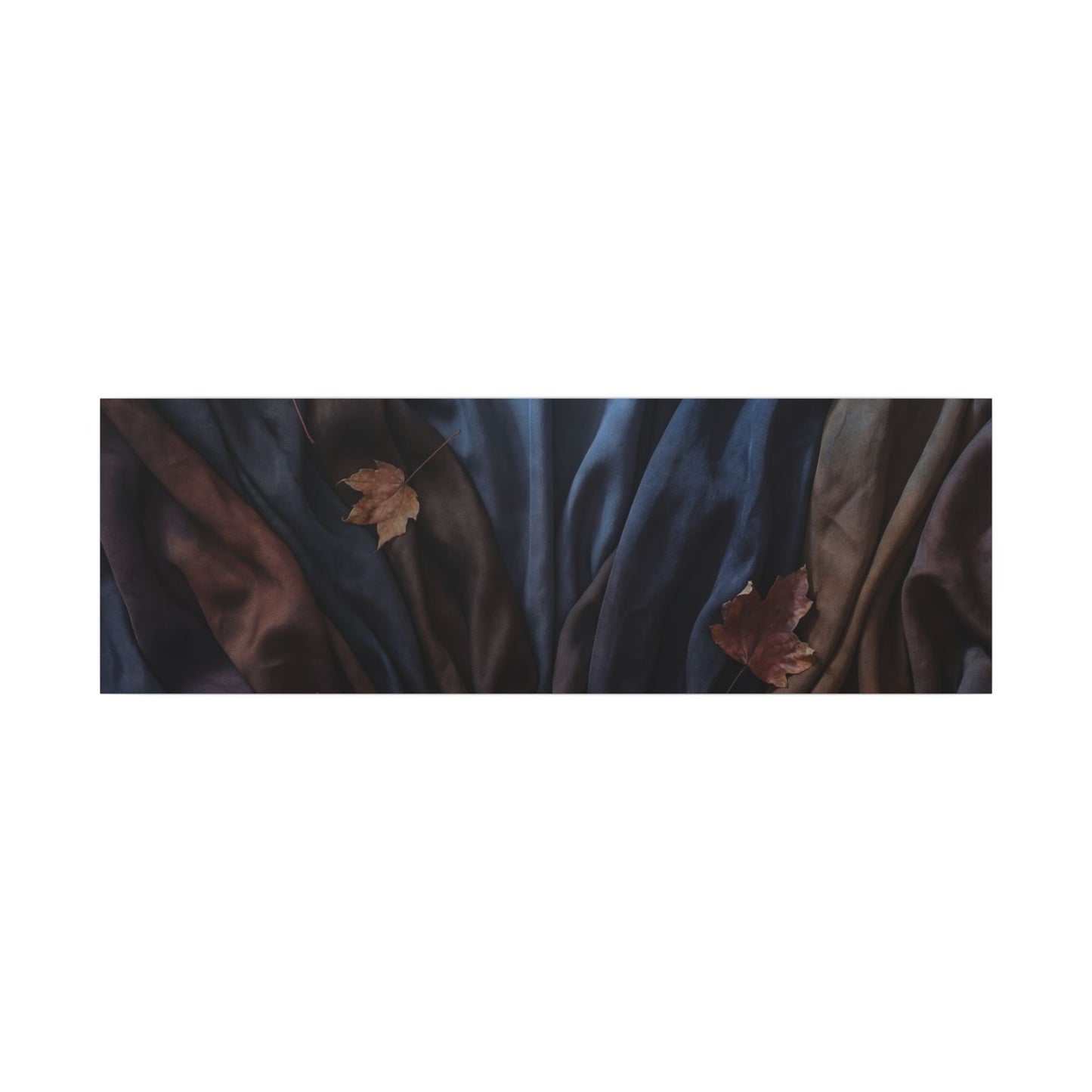 Silk Drape Canvas Art | Autumn Dark Japandi Moody Minimal Art