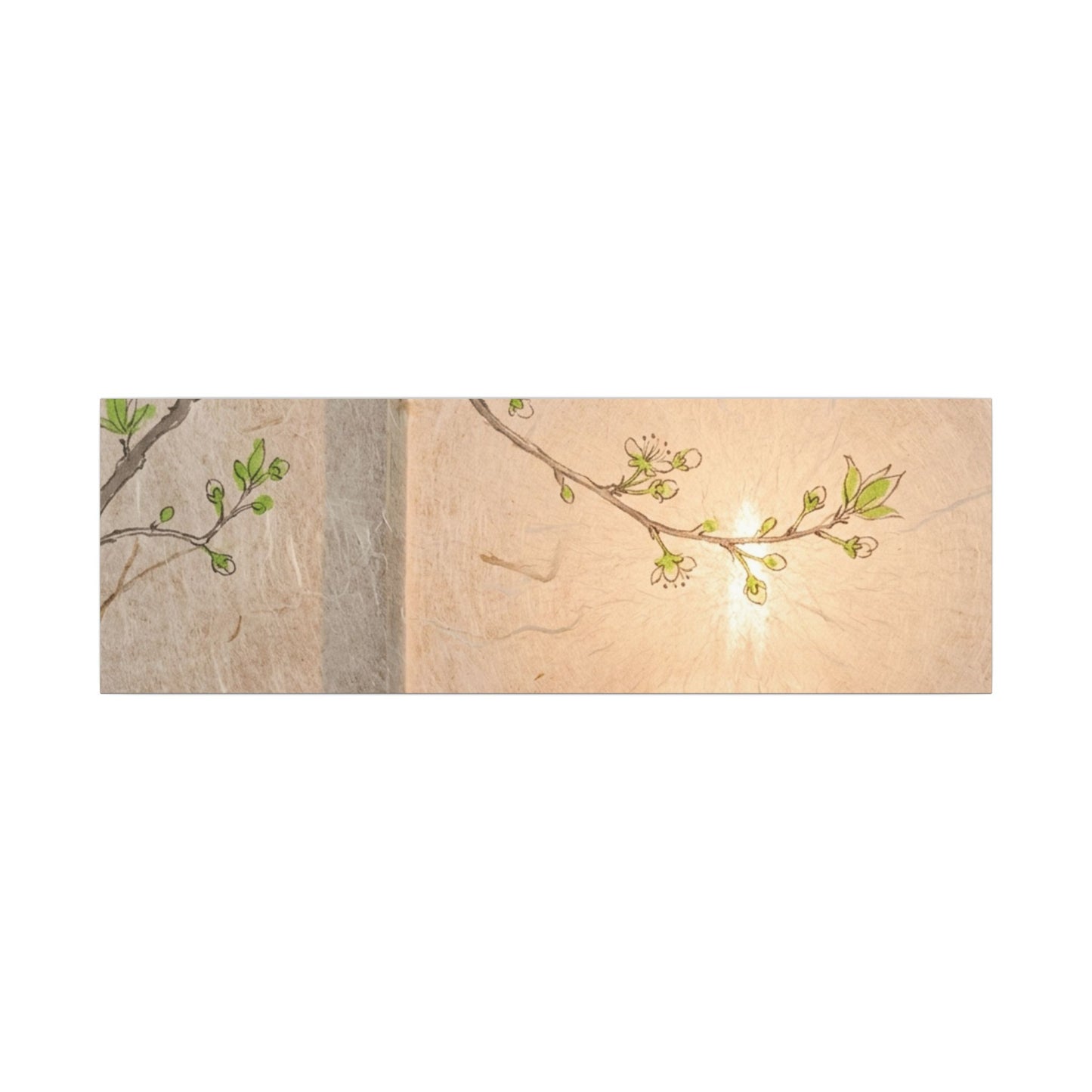 Spring Cherry Blossom Forest Whimsy Canvas Art | Rustic Decor