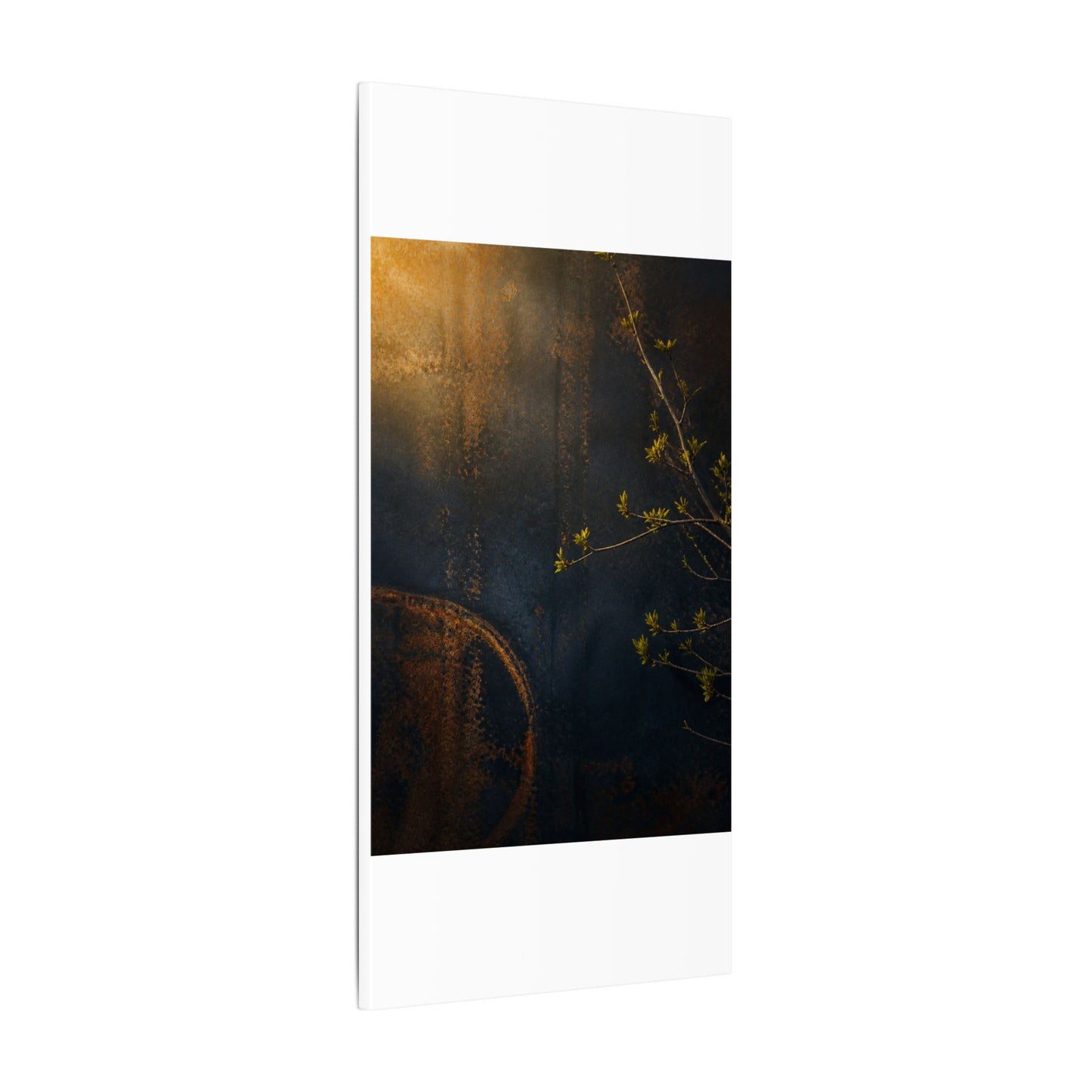 Spring Rust Patina Dark Texture Canvas Art | Moody Decor