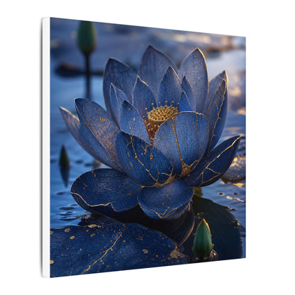 Kintsugi Lotus Flower in Dawn | Broken Beauty Canvas Art