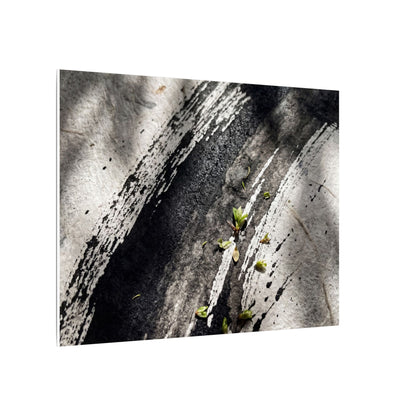 Ink Brushstroke Canvas Art | Spring Dark Japandi Moody Minimal Art