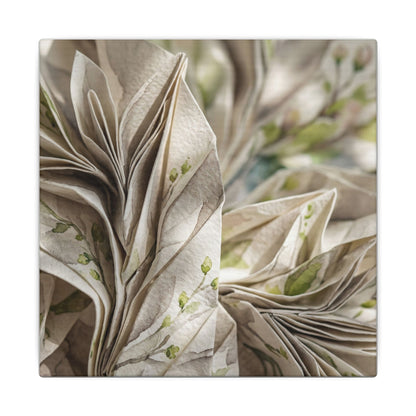 Fukinsei Paper Fold Canvas Art - Japandi Watercolor