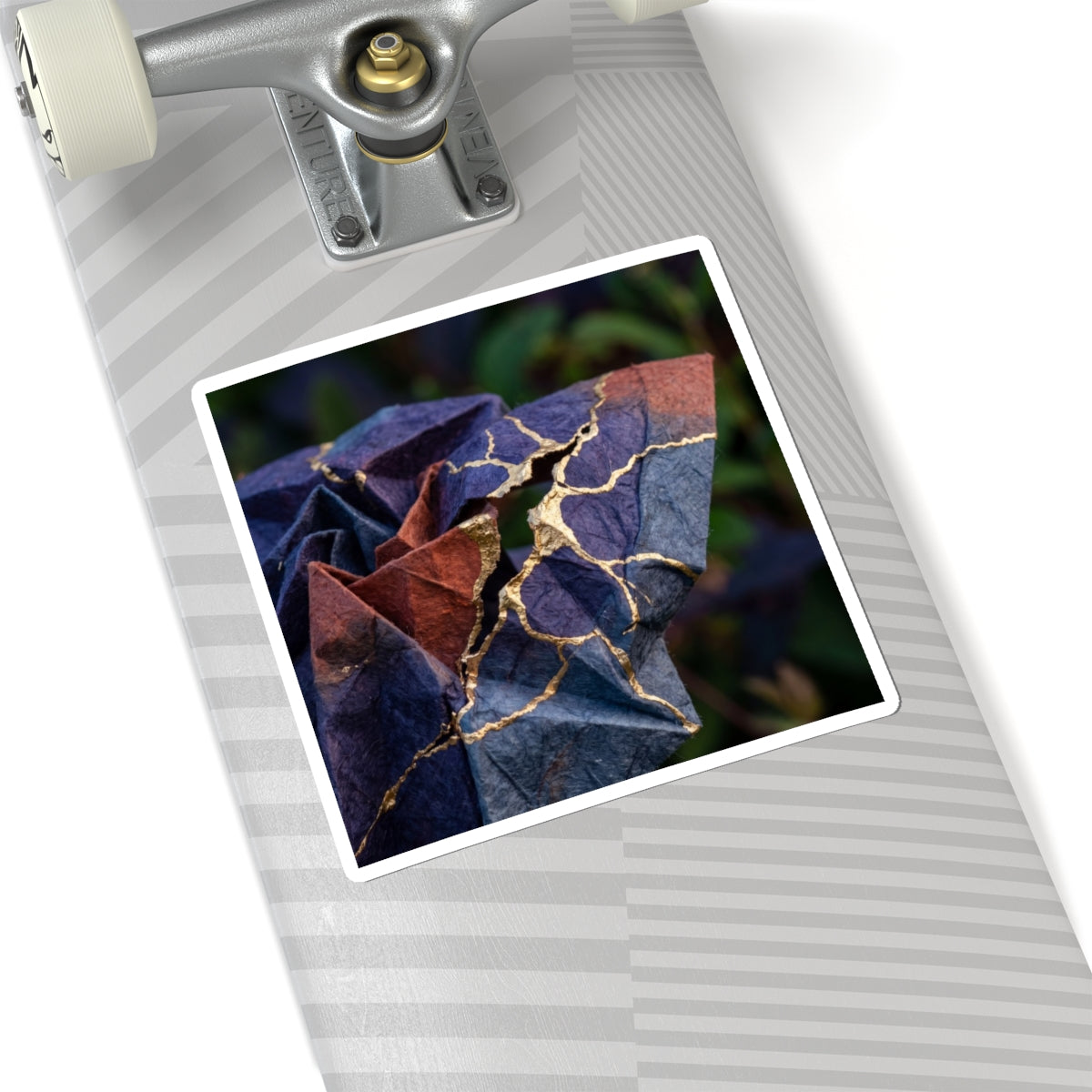 Paper Fold Sticker | Summer Kintsugi Gold Vein Art
