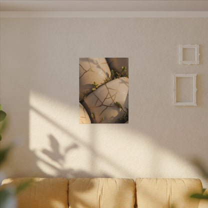 Spring Broken Pottery Gold Vein Canvas Art | Beautiful Decor