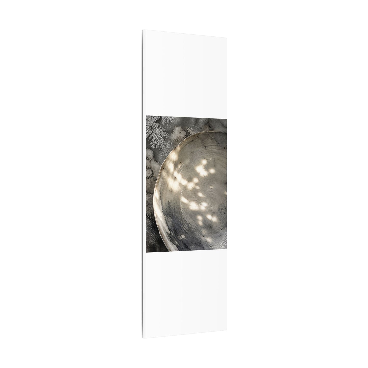 Ceramic Bowl Watercolor Canvas Art | Warm Japandi Art